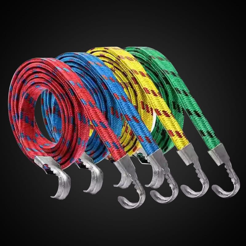 Electric Vehicle Motorcycle Trunk Bands, Elastic Nylon Bundling Straps, Bungee Cargo Ties, Rubber Band Luggage Ropes