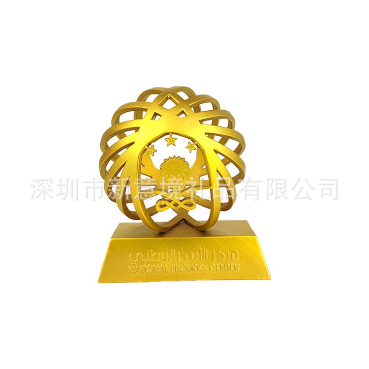 Factory Direct Metal Trophy Medal Custom Tin Alloy Metal World Cup Sports Competition Annual Meeting Trophy