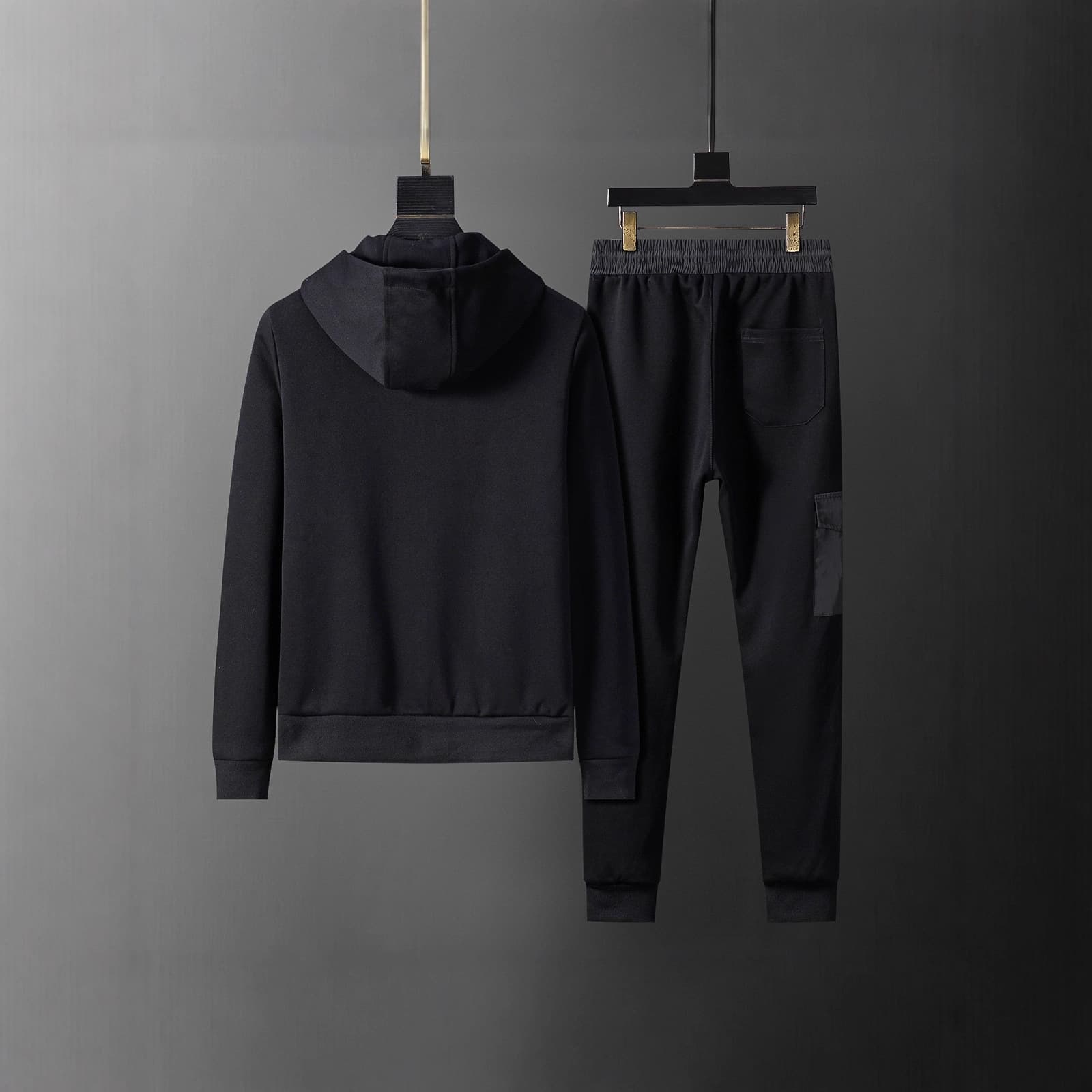 High Quality Gujia Set Classic Hoodie Set Letter Print Full Print Set Cotton Hoodie Set Men and Women