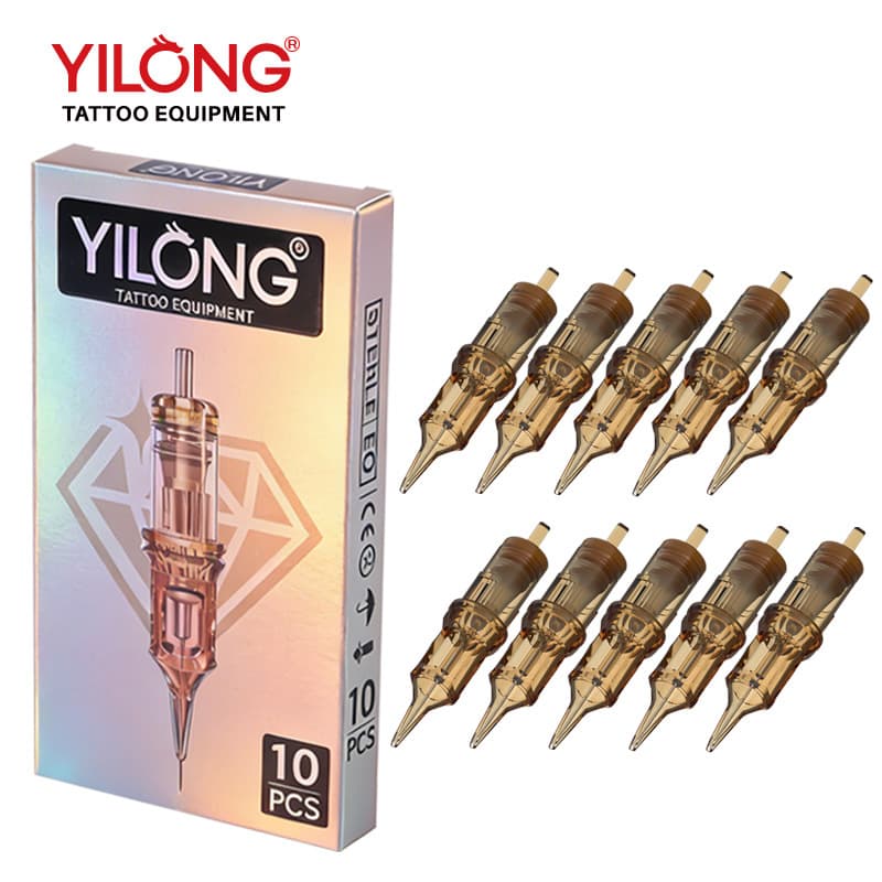 Tattoo Equipment Diamond Tattoo Integrated Needle Tattoo Machine Disposable Lining Shading Straight Arc Row Round Needle Closed Mouth Wholesale