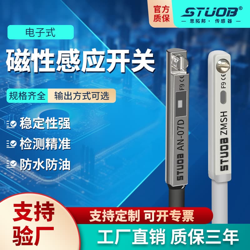 AN-07D Cylinder Magnetic Switch Sensor CS1-U-F-G-J, Two/Three-Wire Sensing DMSG/DMSH/C73 Factory