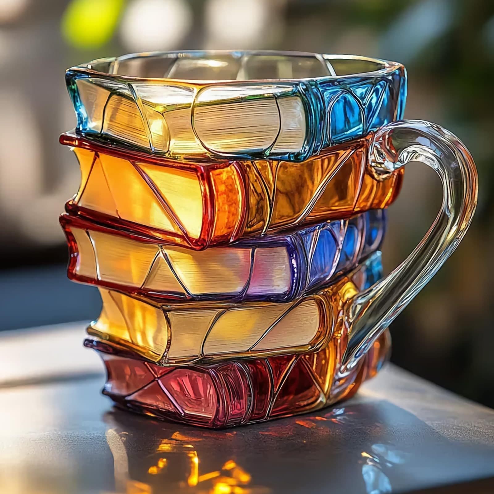 New Best-Selling Painted Book Mug Creative Colored Book Mug Coffee Cup Book Design