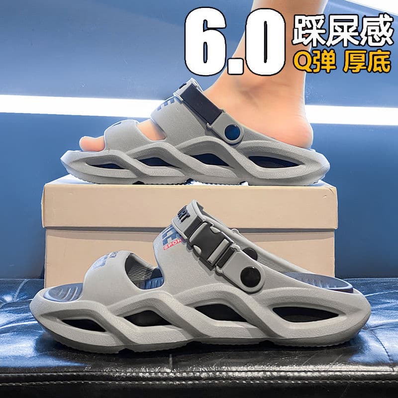 Men's Slippers 2025 New Style Hot Selling Thick-Soled Non-Slip Dual-Use Sandals for Driving, Beach, Casual, and Water Wear
