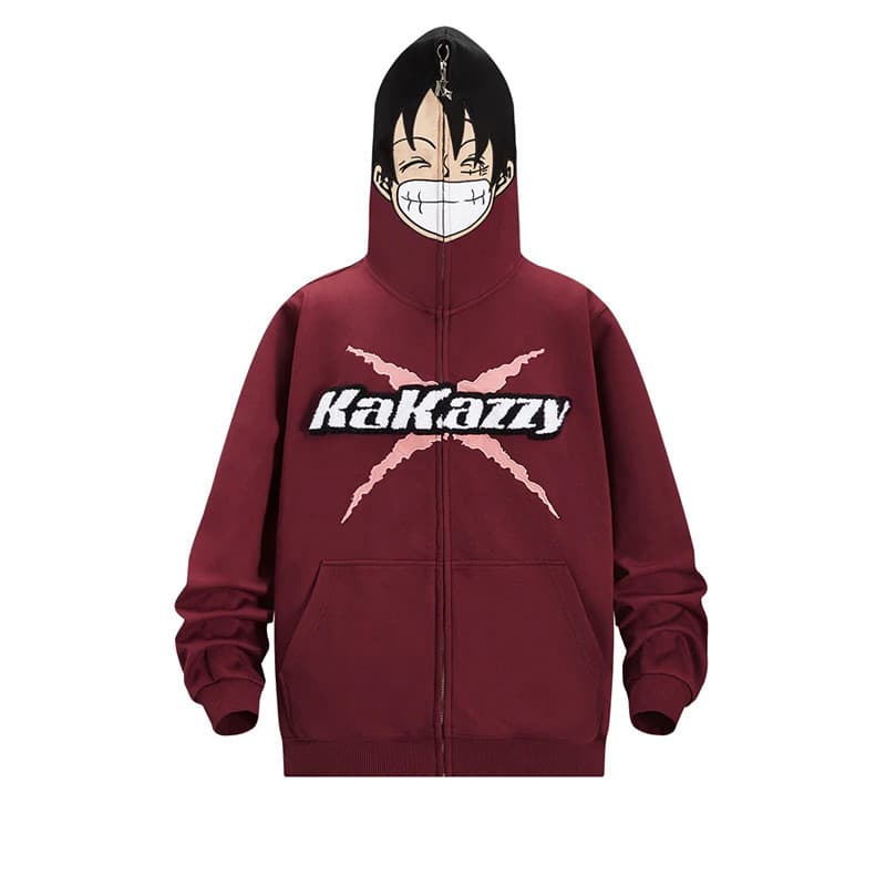 American Style New Full Zip Cosplay 3D Digital Print Hoodie Zipper to Top Cross-Border Supply