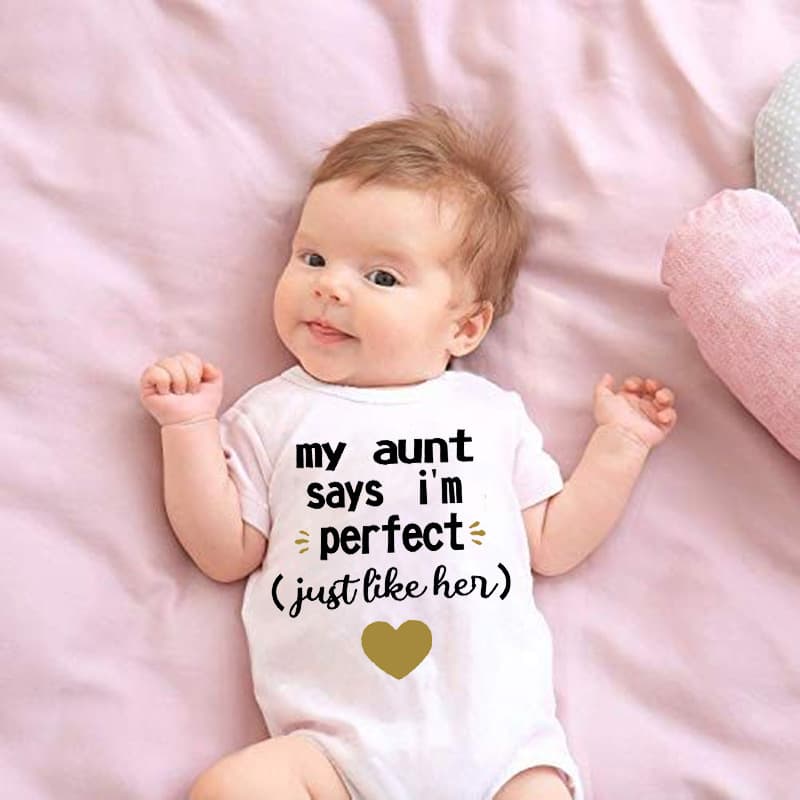 ins pure cotton harem baby baby triangle jumpsuit summer my aunt says i'm perfect