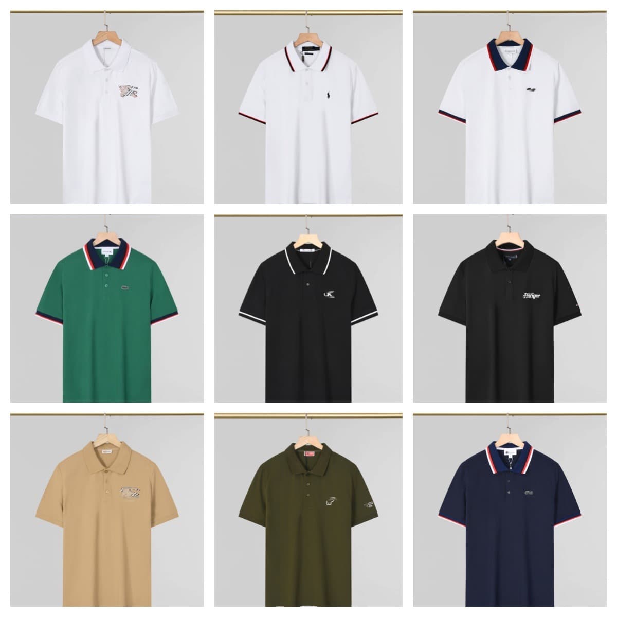 Cross-border 26SS Bestseller. Armani. Prada. Tommy. Ralph Lauren. Lacoste. Classic 300g Polo Shirt Short Sleeve