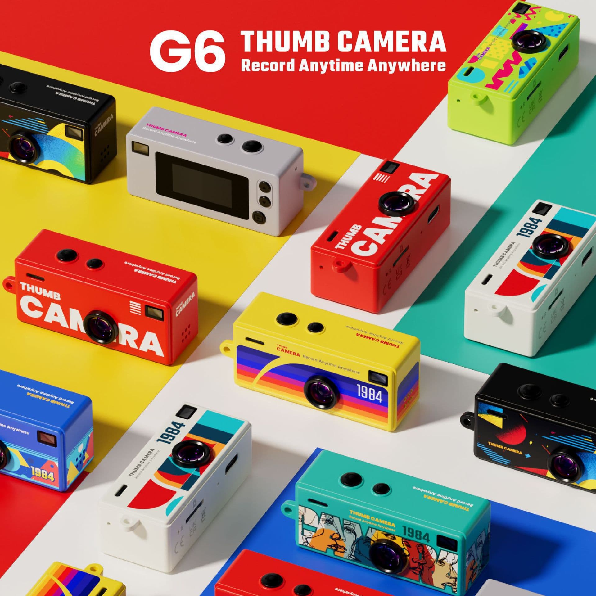Cross-border G6 Thumb Mini Camera for Students, Outdoor Sports Camera, Kids Pocket Camera for Video and Photo