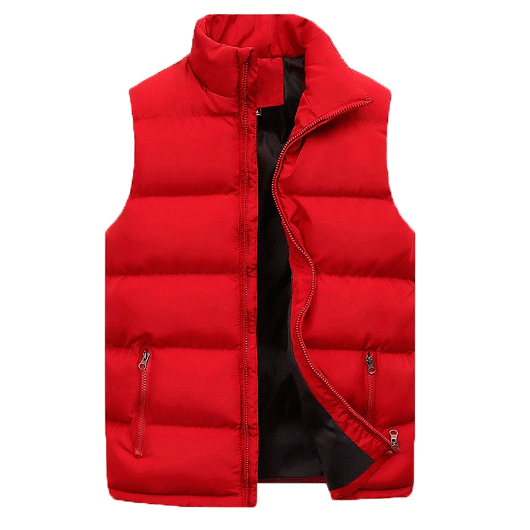 New Men's Cotton Vest, Casual Warm Cotton-padded Jacket, Sleeveless Vest (2)