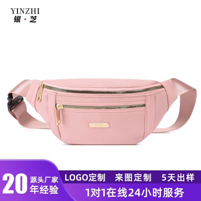 Custom Logo Waist Pack for Men and Women Couple Sports Waist Bag Fashion Casual Phone Bag Large Capacity Crossbody Chest Bag
