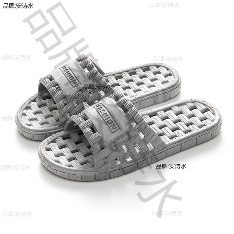 Unisex Quick-Dry Anti-Slip Odor-Resistant PVC Bathroom Slippers for Pool and Shower