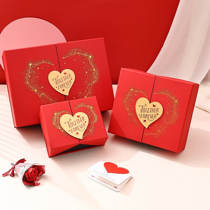 Wedding Favor Gift Box, Valentine's Day Gift Packaging Box, Birthday Ceremony, Mother's Day Double Door Empty Box, Premium Look