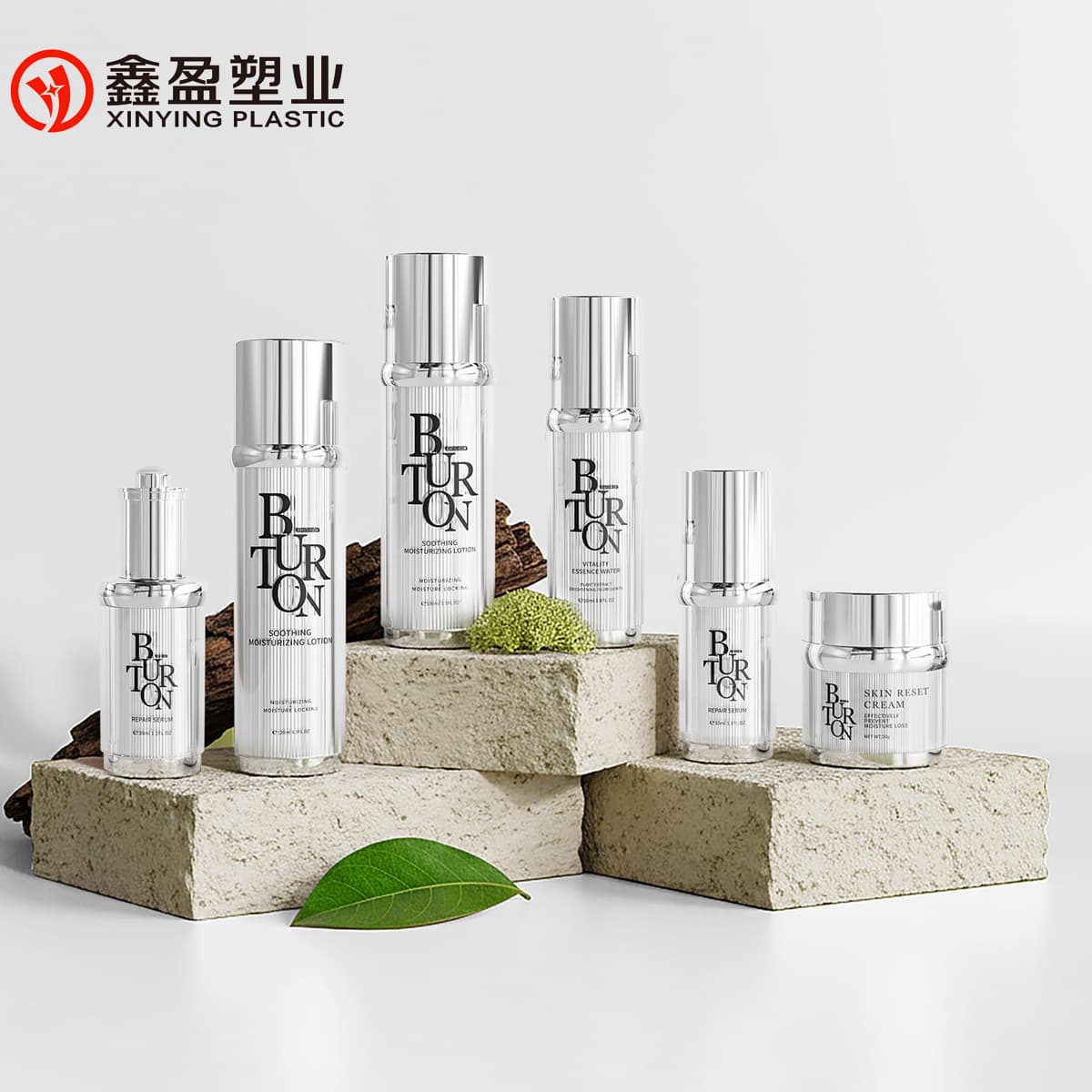 20g30g50g acrylic brushed facial cream bottle cream bottle plastic bottle cosmetic packaging material factory eye cream in stock