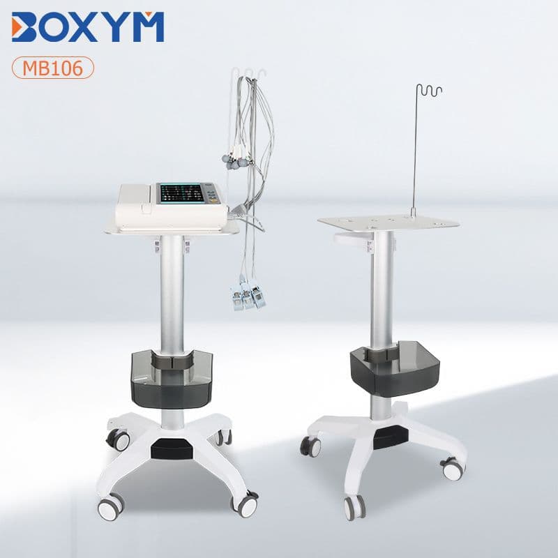 ECG Machine Cart Manufacturer Custom Supports ODM/OEM Adjustable Height Electrocardiogram Cart