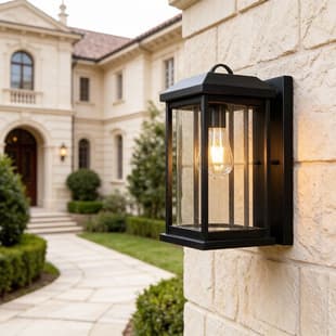 Outdoor Modern Wall Light for Villa Courtyard, European Exterior Wall Light for Garden Balcony Waterproof Door Terrace Lighting