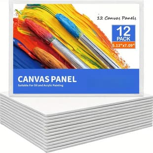 Amazon Best-selling Ultra-thin Canvas Board 3mm Pure Cotton Canvas Board DIY Painting Canvas Board Portable Canvas Board