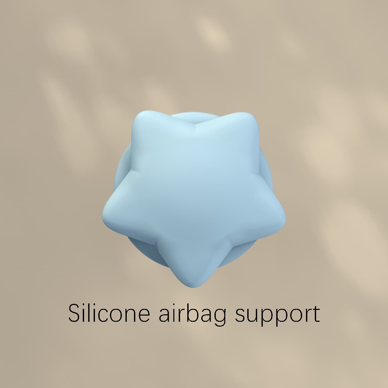 Silicone Airbag Support Case for iPhone 17 Star Style