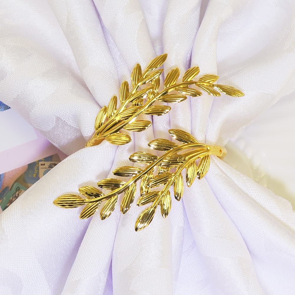 Hot Selling Wheat Ear Napkin Rings, Harvest Wheat Ear Napkin Clips, Hotel and Western Restaurant Table Setting Cloth Rings, Wholesale