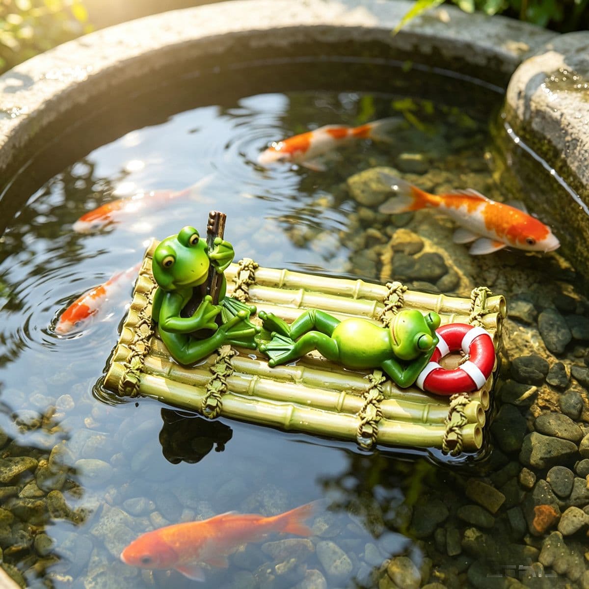 Zhuo Zhihua Travel Frog Animal Creative Figurine Decorative Gift Office Zen Garden Decor Resin Craft