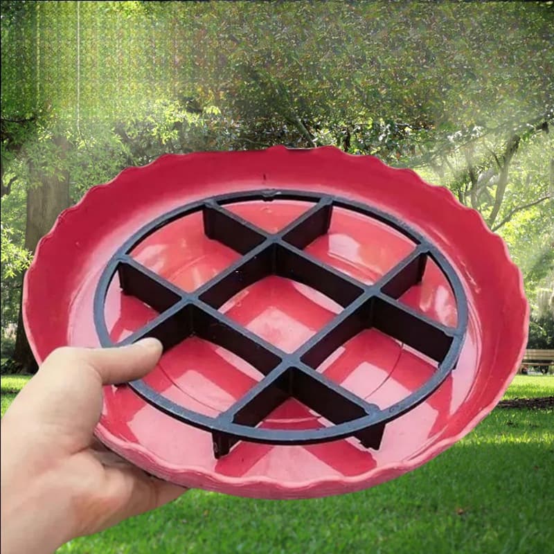 Anti-Root Rot Plant Pot Trays, Elevated Base with Feet, Bracket for Ventilation and Breathability, Prevents Water Accumulation