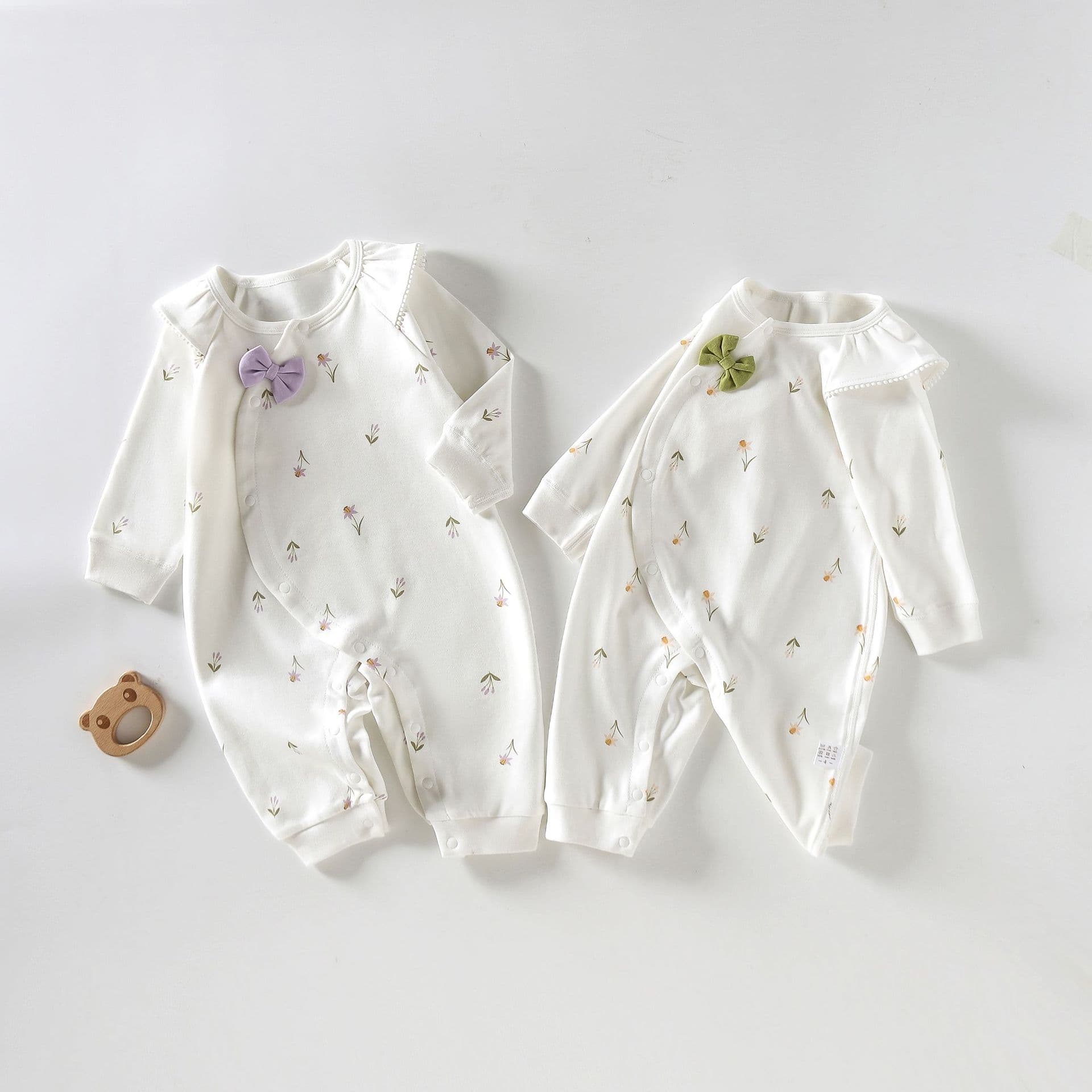 Baby & Toddler Base Layer, Baby Romper, Class A Cotton Pajamas, Anyang Children's Wear, Autumn and Winter New Hooded Jumpsuit