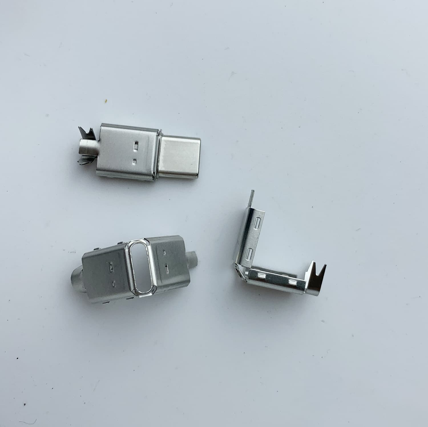 TYPE-C male connector tinplate, USB Type-C male shield cover, stainless steel