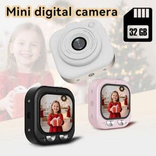 Cross-border HD Mini Camera with Screen, Portable and Compact, Student Campus Timed Photo and Video Mini Camera