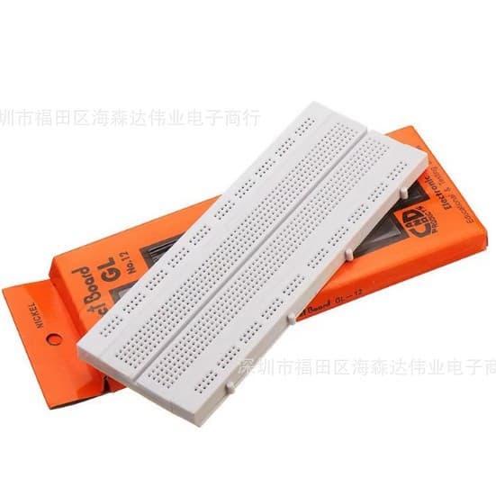 840-Hole Breadboard GL-12, 175*67*8mm High-Quality Perfboard, Universal Board with Interlocking and Combinable Design