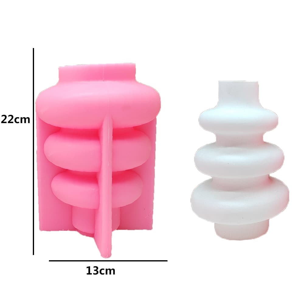 European Style 3D Half-Body Human Figure Vase Plaster Silicone Mold DIY Abstract Face Portrait Flower Pot Decoration