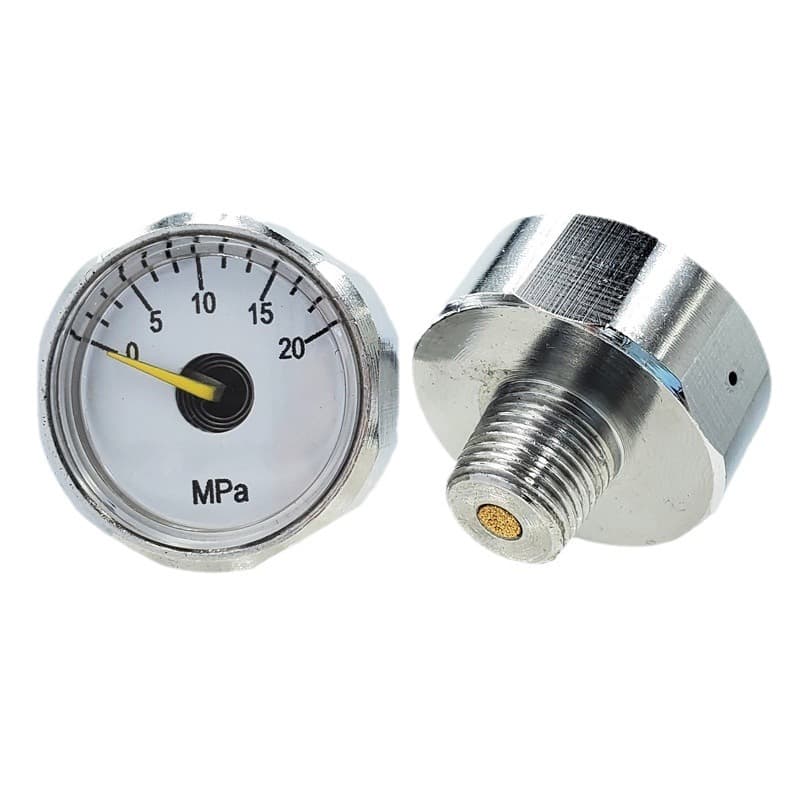 Factory Supply 25mm Metal Mini Pressure Gauge 20MPa High Pressure Manometer Diving Breathing Cylinder Pressure Gauge