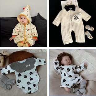 Custom Seamless Bodysuit Baby Clothes Seamless Bodysuit Spring Summer Autumn Winter DZ Style Brick Shot Children's Romper Baby Onesie