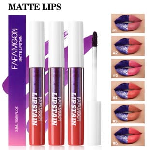Cross-border Peel-off Lip Gloss Lipstick Waterproof Not Easy to Smudge Non-stick Cup Easy to Color Matte Lip Gloss FAFAMOON