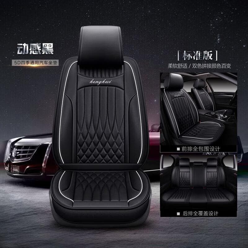 All-Season Car Seat Covers for Honda Accord, CRV, Civic, Vezel, XRV, Lingpai - Full Wrap Leather Seat Covers