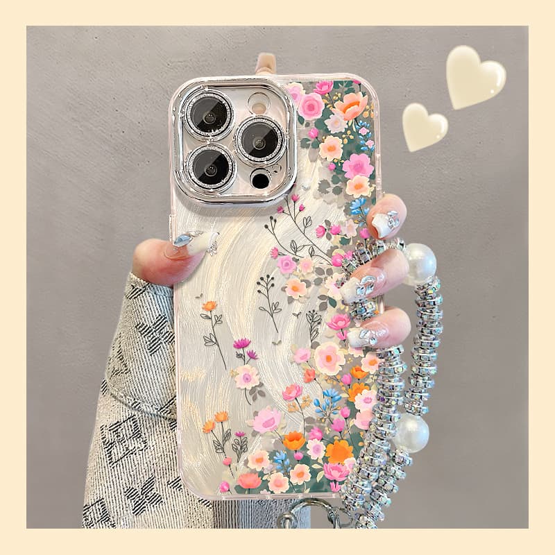 Spring Blossom Phone Case for Apple 17/16, iPhone 15/14 Pro Max Shockproof 13 New Small Flower for Women