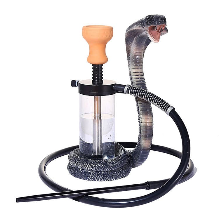Cobra Deluxe Hookah Aluminum Glass Luminous Colorful Hookah Chicha Set Shisha
