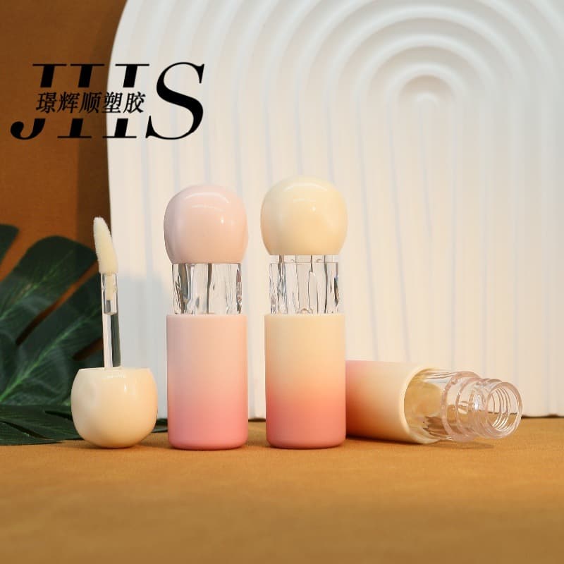 New product in stock, double set of bottles, 4ml gradient lip gloss tube, lip glaze tube, lipstick empty tube, cosmetic packaging material