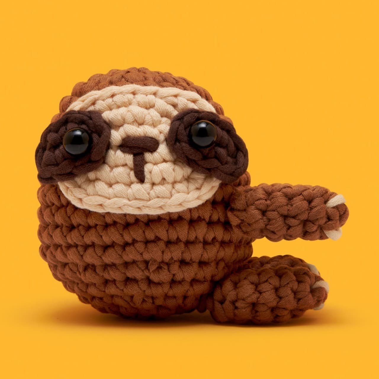 Cross-border best-selling crocheted animal doll DIY kit with English tutorial video.