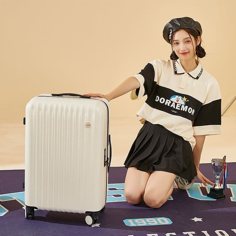 2025 New Suitcase Women's Ins Style Student Zipper Trolley Case Expandable Password Suitcase Men's Small Carry-On Case