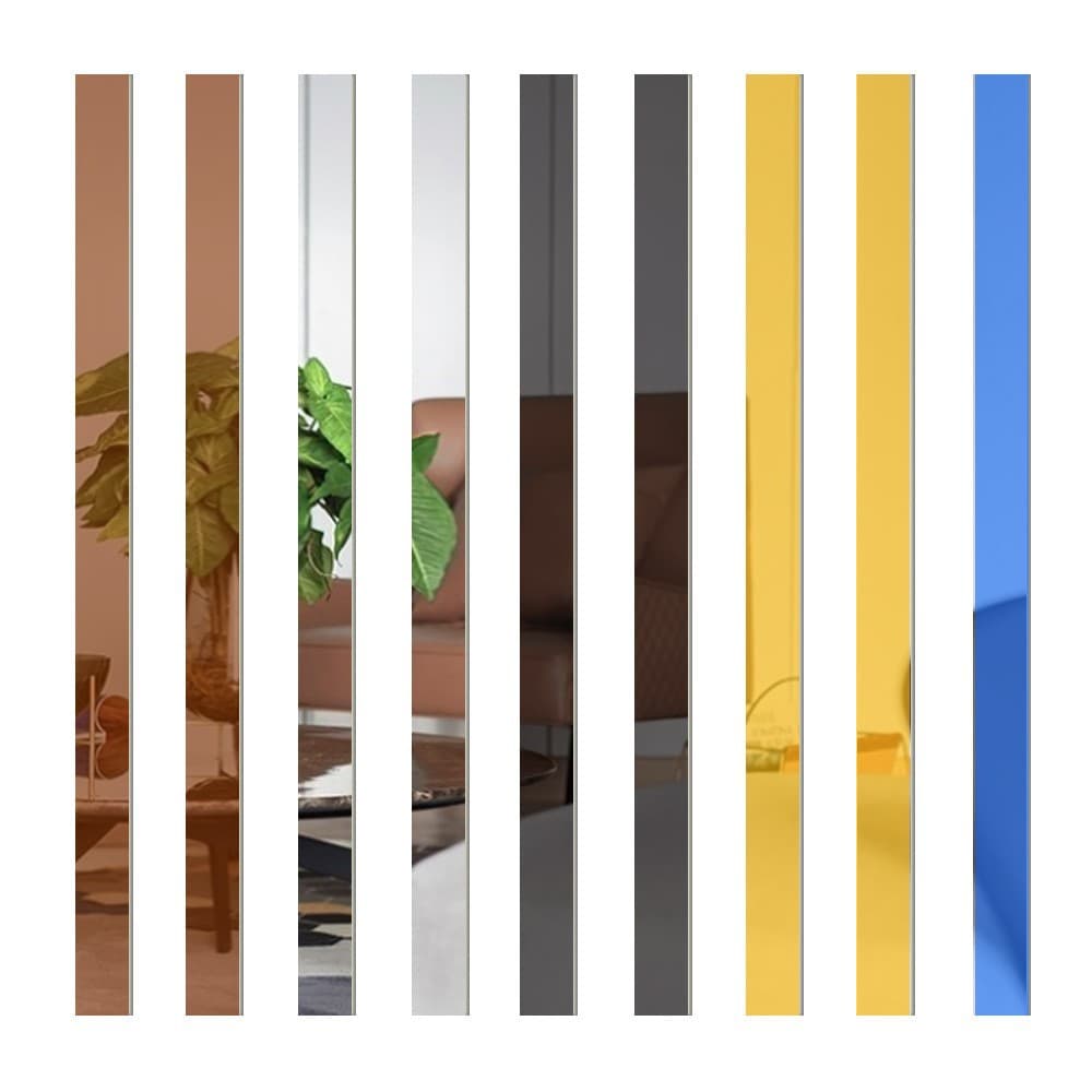 Hot-selling Acrylic Mirror Wall Sticker, Self-adhesive Mirror Decal, Flexible Mirror Strip for Wall Decoration