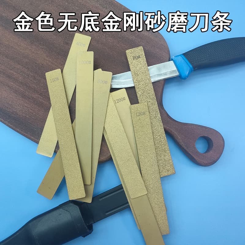 Gold Engraved Seal Corundum Grinding Disc for Jade and Stone Polishing Tool, Rectangular Diamond Blade