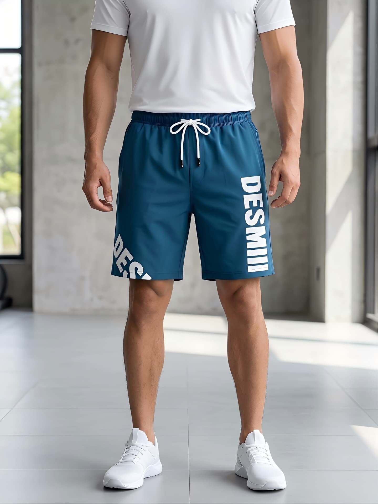 [Cross-border EU Size] 2026 New Fashion Printed Running Pants Summer Sports Casual Fitness Shorts Men's Basketball