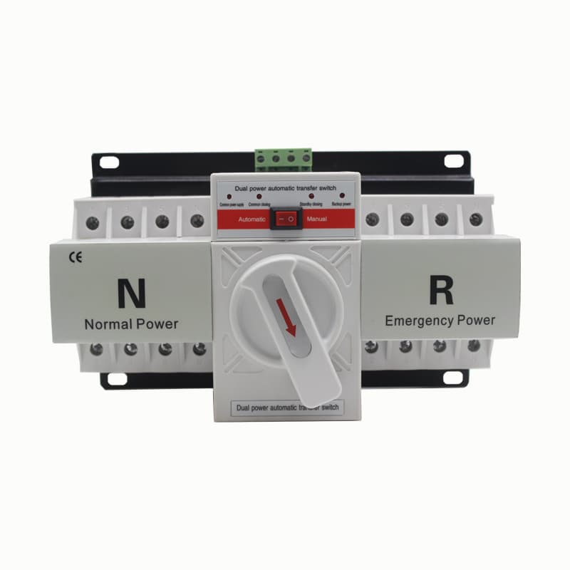 400V Miniature Circuit Breaker Type CB Mini Dual Power Automatic Transfer Switch 4P 63A ATS