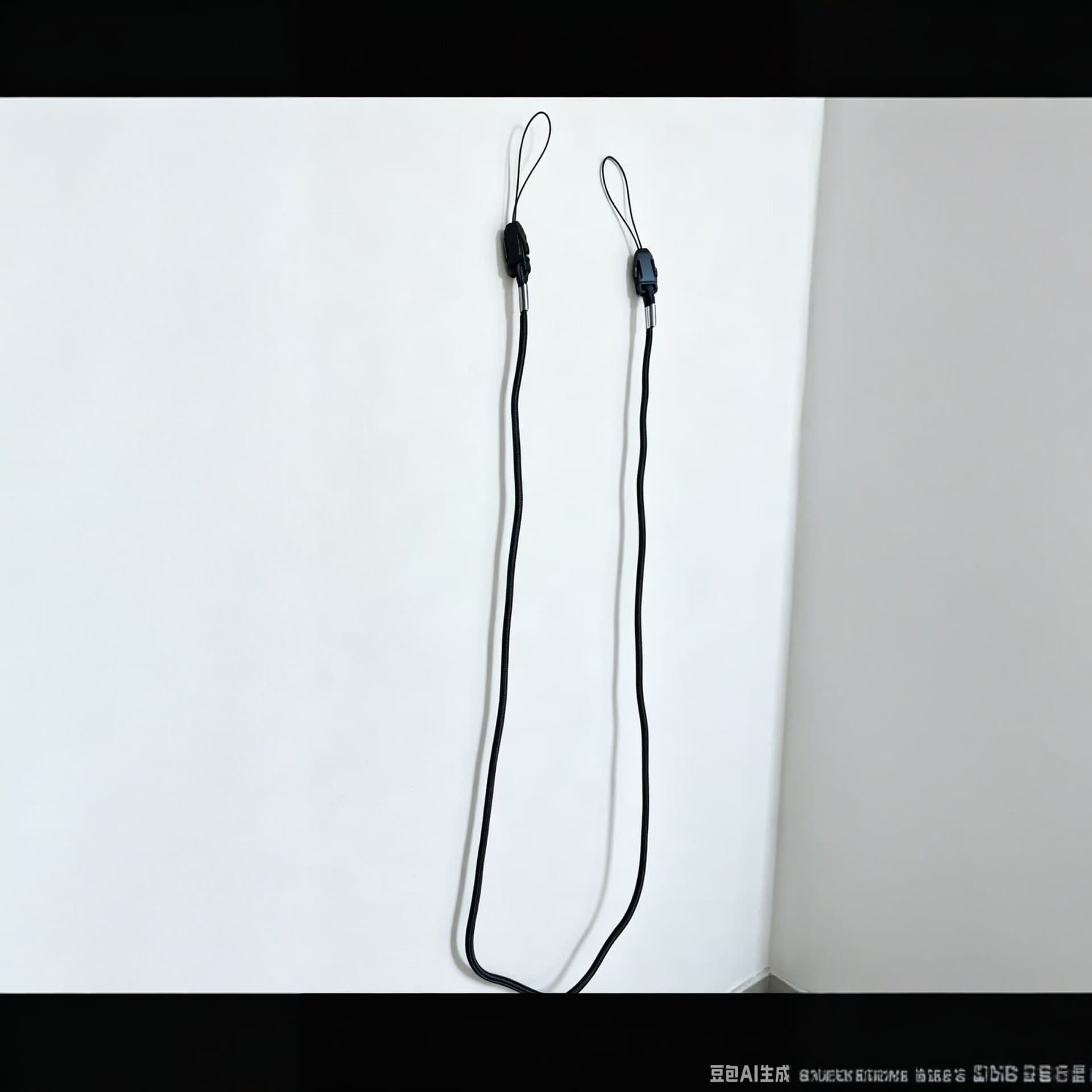 Double-Head Fan Phone Lanyard Neck Strap Braided Rope Phone Chain Keychain USB Drive Hanging Rope Multi-Functional Cord