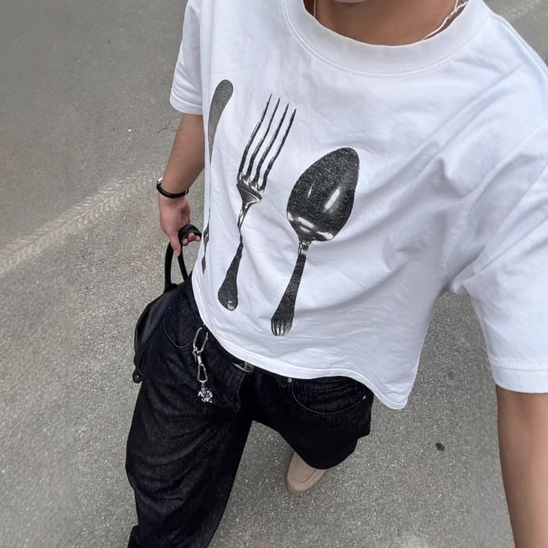 Egg T-Shirt from Europe and America 2025 Vintage Pattern Printed Casual for Men and Women, Street Style Cartoon Cross-Border Skims, New Arrival
