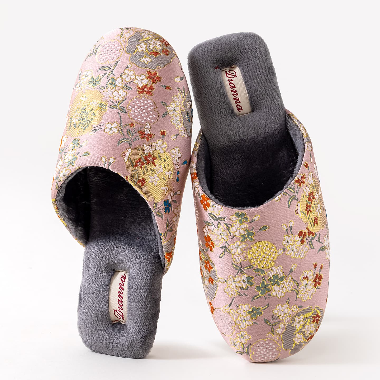 Couple home cotton slippers autumn and winter plus velvet warm floor shoes high-end satin national style comfortable non-slip male couple