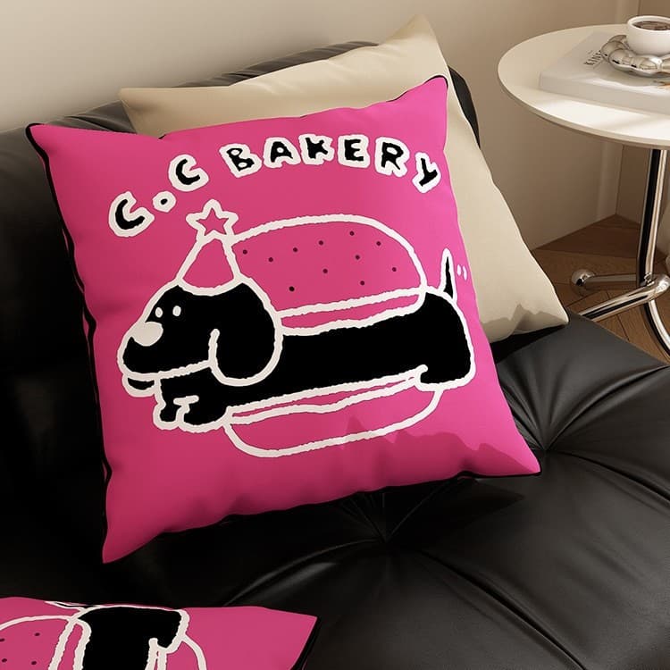 Dopamine Pillow Sofa Living Room Bedroom Bedside Back Cushion Square Pillow Removable Pillow Case Nap Pillow