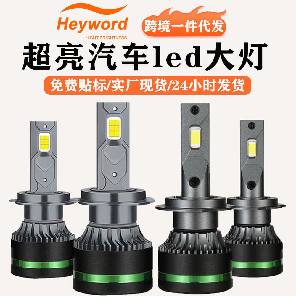 Heyword H7H4 Headlight M8 Single Copper Tube Edition Car LED Headlight Spotlight LED H7H4 Headlight
