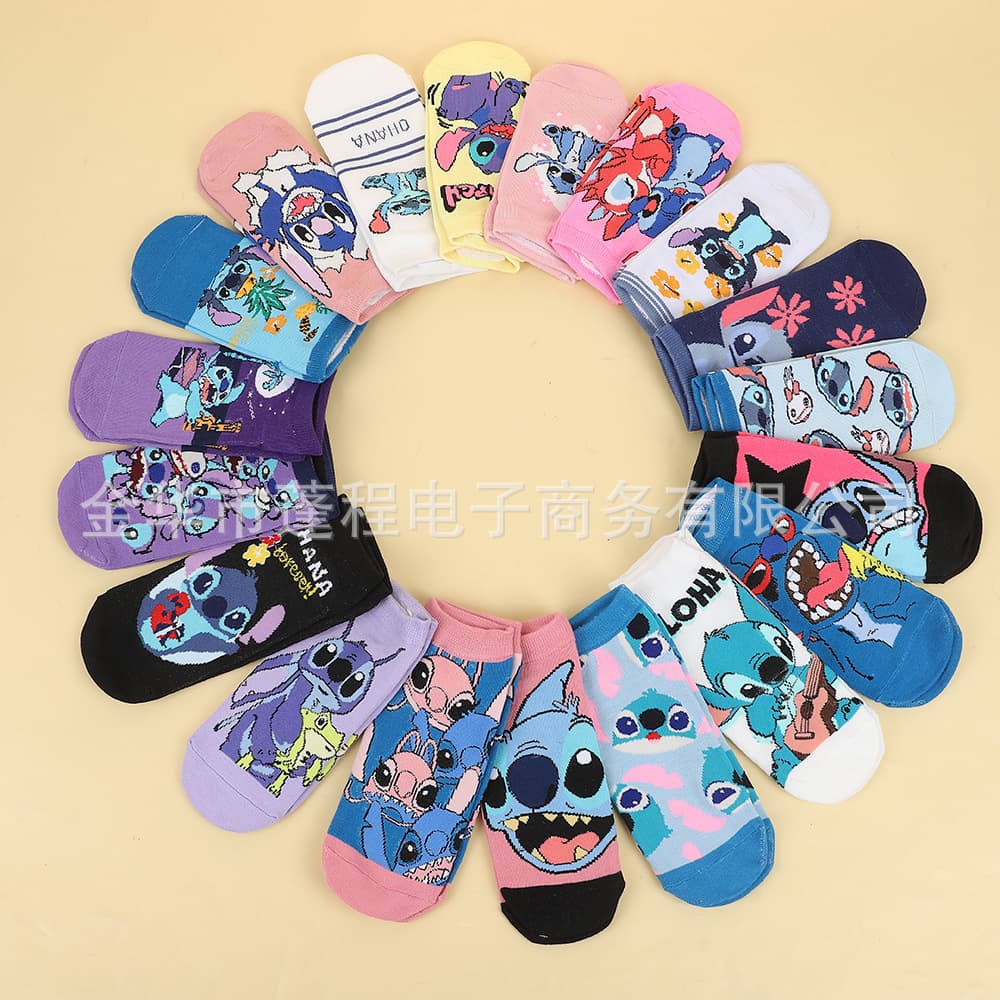 Cross-border hot-selling cartoon socks trendy colorful temu influencer socks popular socks wholesale