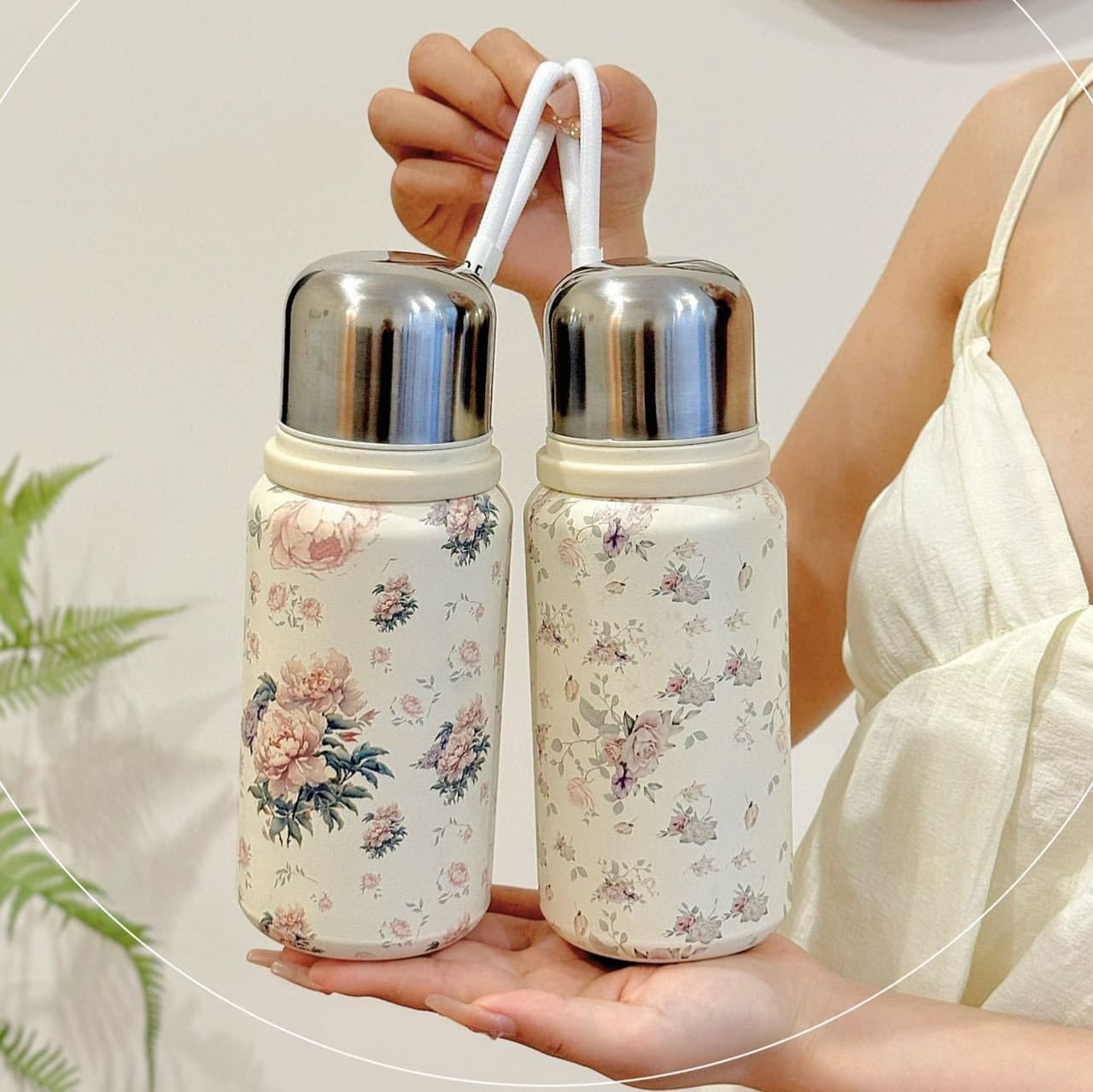 316 Stainless Steel Women's Thermos Cup, Children's Water Cup, Car-Mounted Portable Outdoor Tea Cup, National Trend Cup