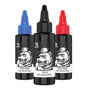 Cross-border Bestseller Tattoo Ink 60ml True Black, Triple Black Super Black Tattoo Ink, Tattoo Pigment