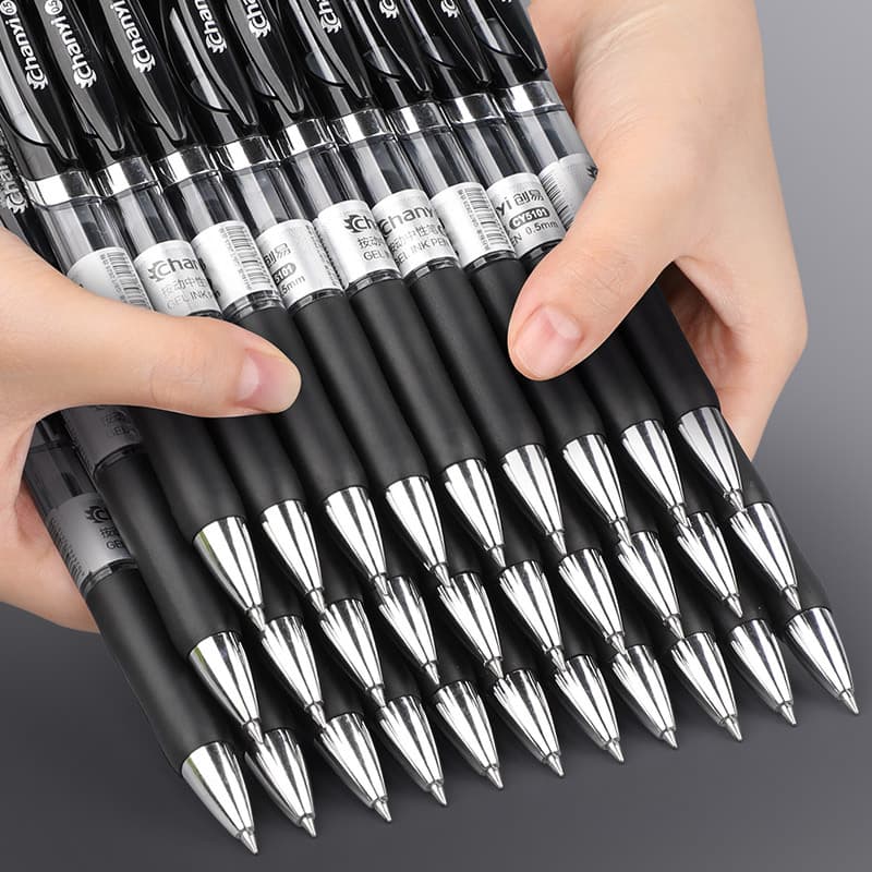 Creative Office Culture Supplies Student Stationery 0.5mm Retractable Gel Pen Exam Signature Water-Based Pen Black